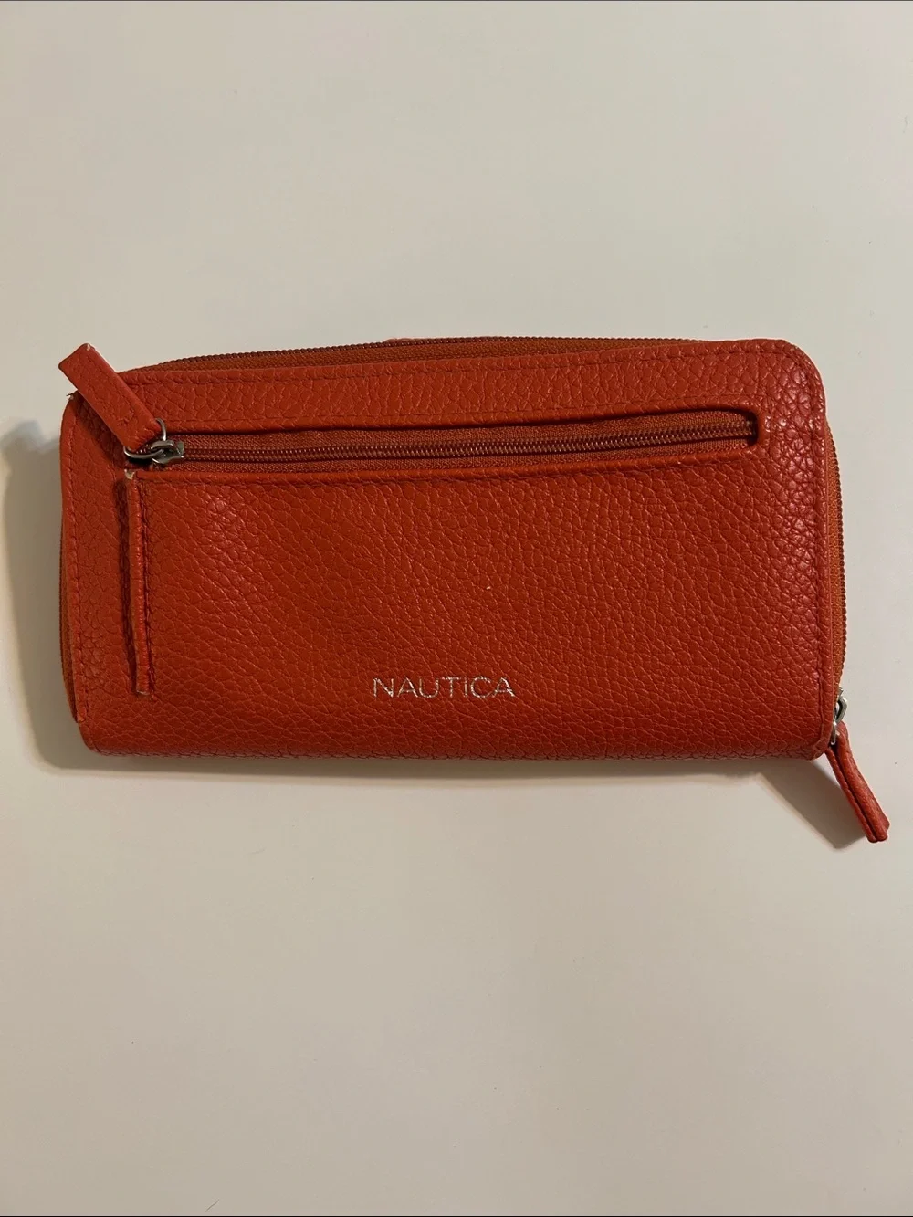 Nautica Leather Phone Wallet Case - Orange